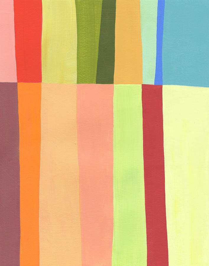 August Stripes #5 Painting by Jane Davies