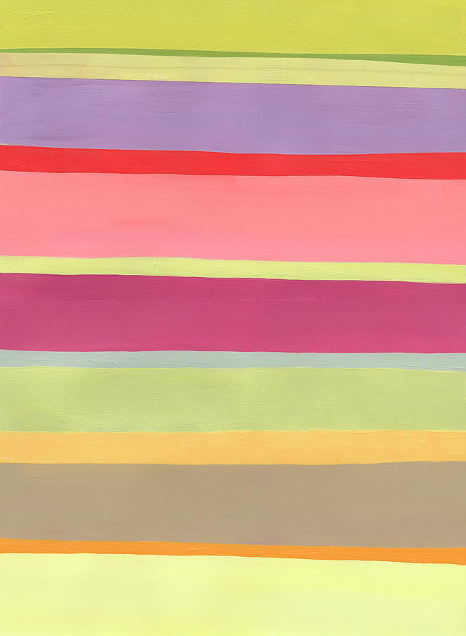 August Stripes #8 Painting by Jane Davies