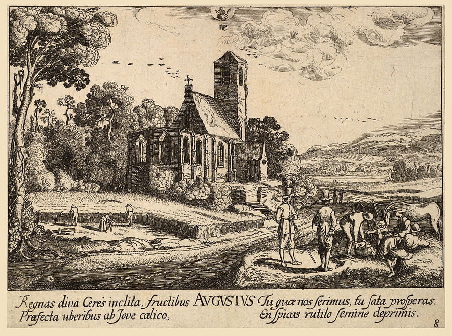 August Drawing by Wenceslaus Hollar