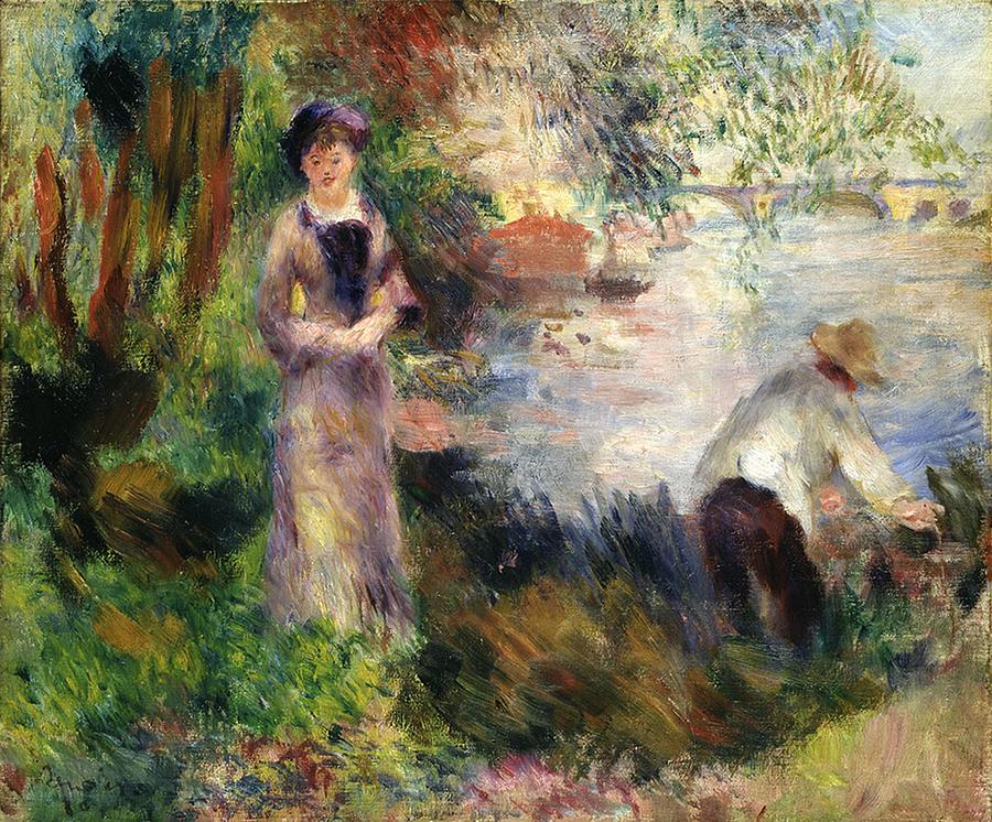 Auguste Renoir - On Chatou Island Painting by Les Classics | Fine Art ...