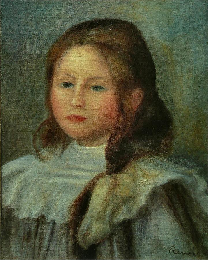 Auguste Renoir - Portrait d'enfant Painting by Les Classics - Fine Art ...