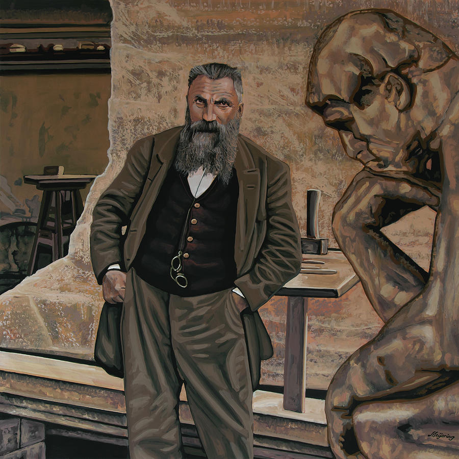 Auguste Rodin Painting - Auguste Rodin Painting by Paul Meijering