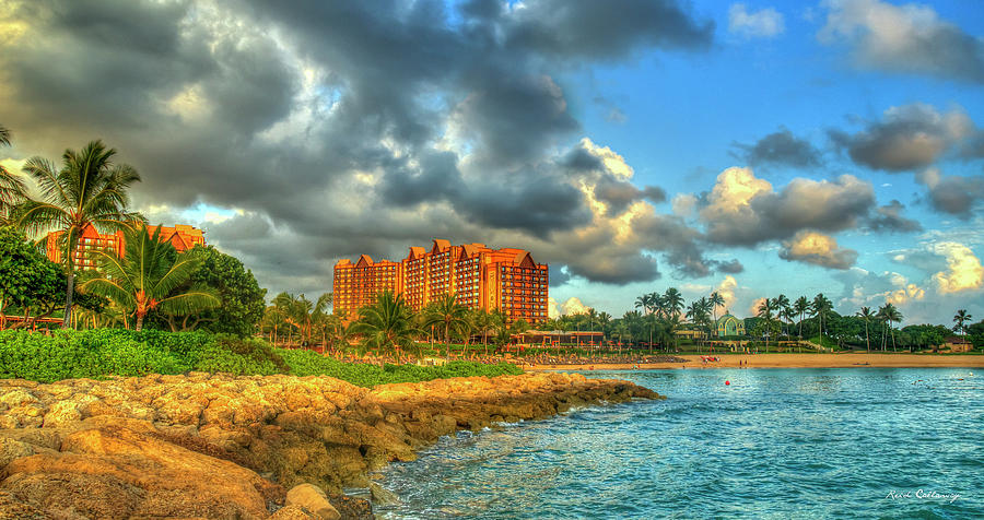 Aulani Disney Resort and Spa Destination Paradise Oahu Hawaii Seascape Art Photograph by Reid Callaway