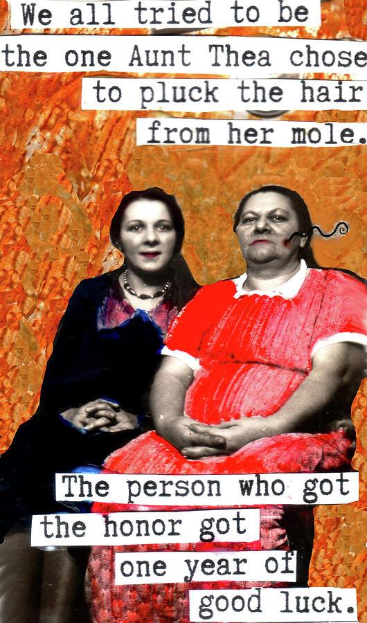 Aunt Theas Mole Painting by Jo Potocki Aunt Theas Mole Painting by Jo Potocki