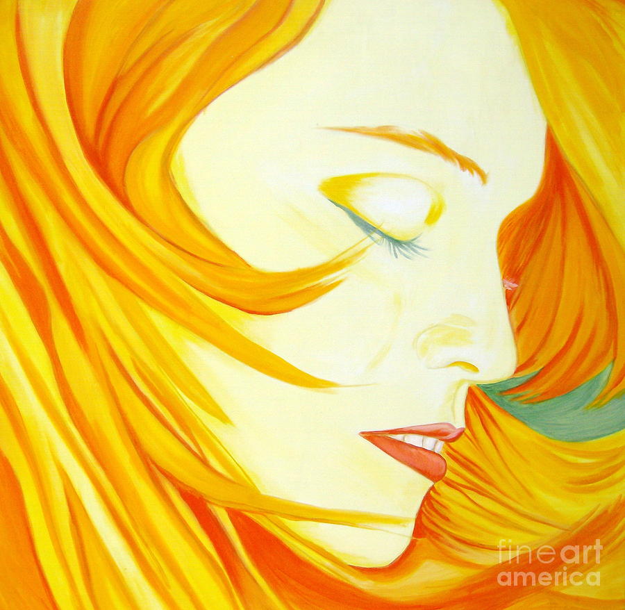 Madonna Painting - Aura by Holly Picano