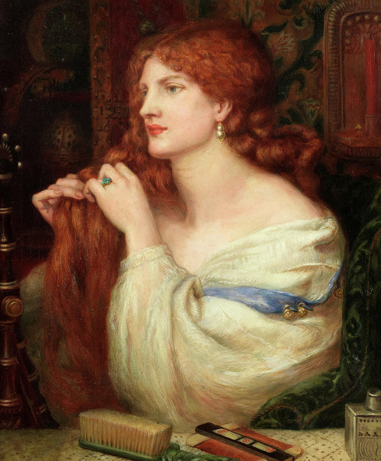 Dante Gabriel Rossetti Painting - Aurelia, Fazios Mistress by Dante Gabriel Rossetti