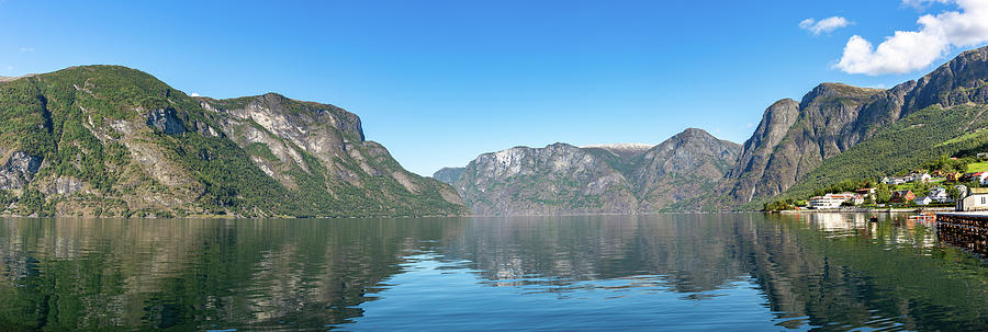 Aurlandsfjord-panorama, Norway Photograph