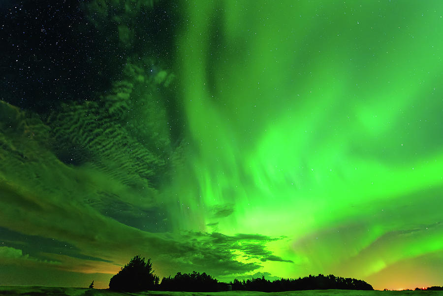 Aurora and the Coming Storm Photograph by Dan Jurak