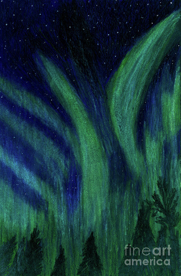Aurora Borealis Painting by Dorothy Lee