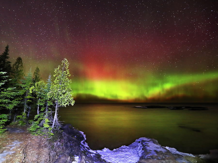 Aurora Borealis in Michigan state Photograph by Alex Nikitsin Pixels