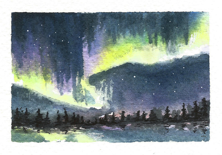Aurora Borealis Painting