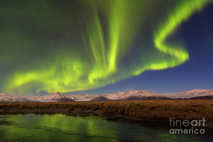 Aurora Borealis over Iceland Photograph by Arterra Picture Library
