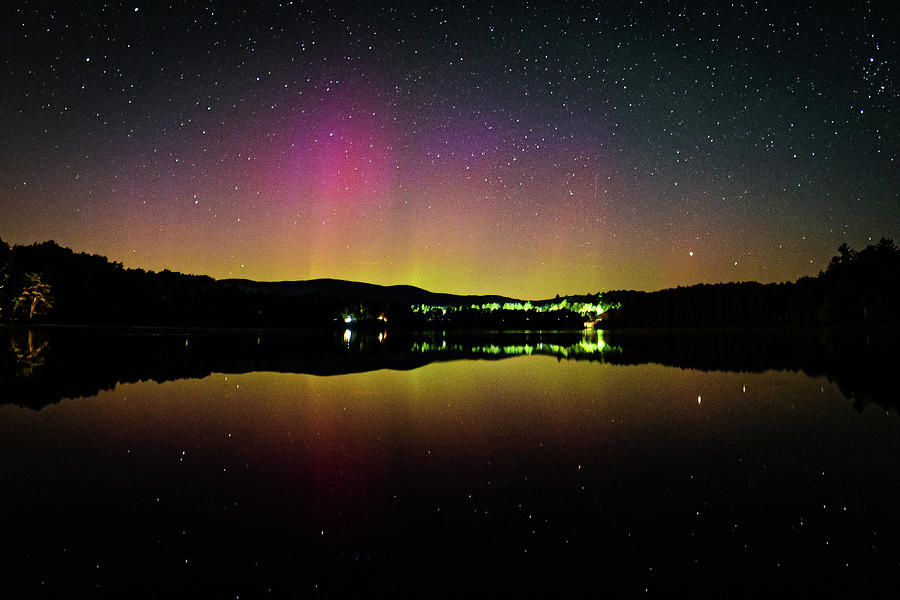 Aurora Over Spectacle Pond Photograph by Tim Kirchoff