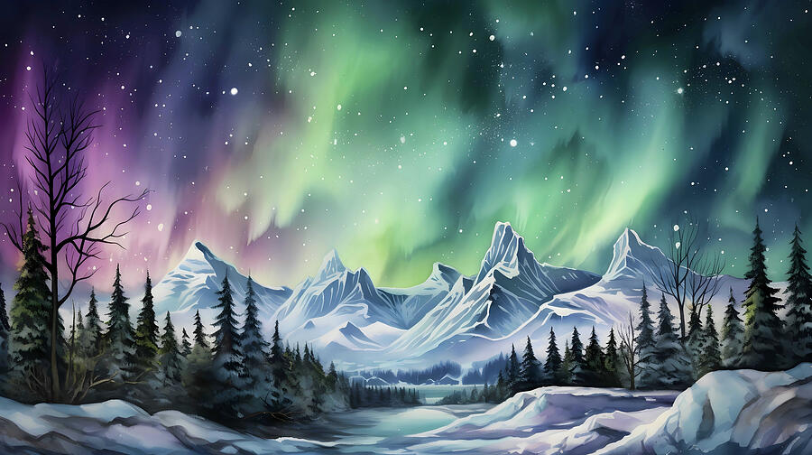 Aurora's Embrace Digital Art by Ava Waters - Fine Art America