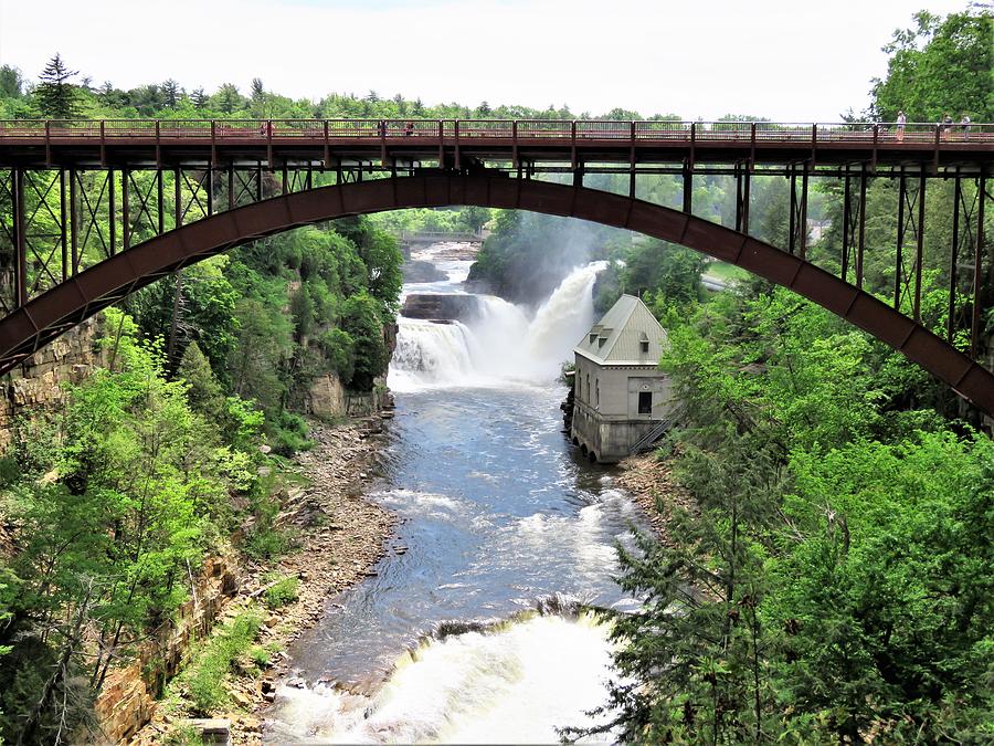 Ausable Chasm Bridge Photograph by Carol McGrath