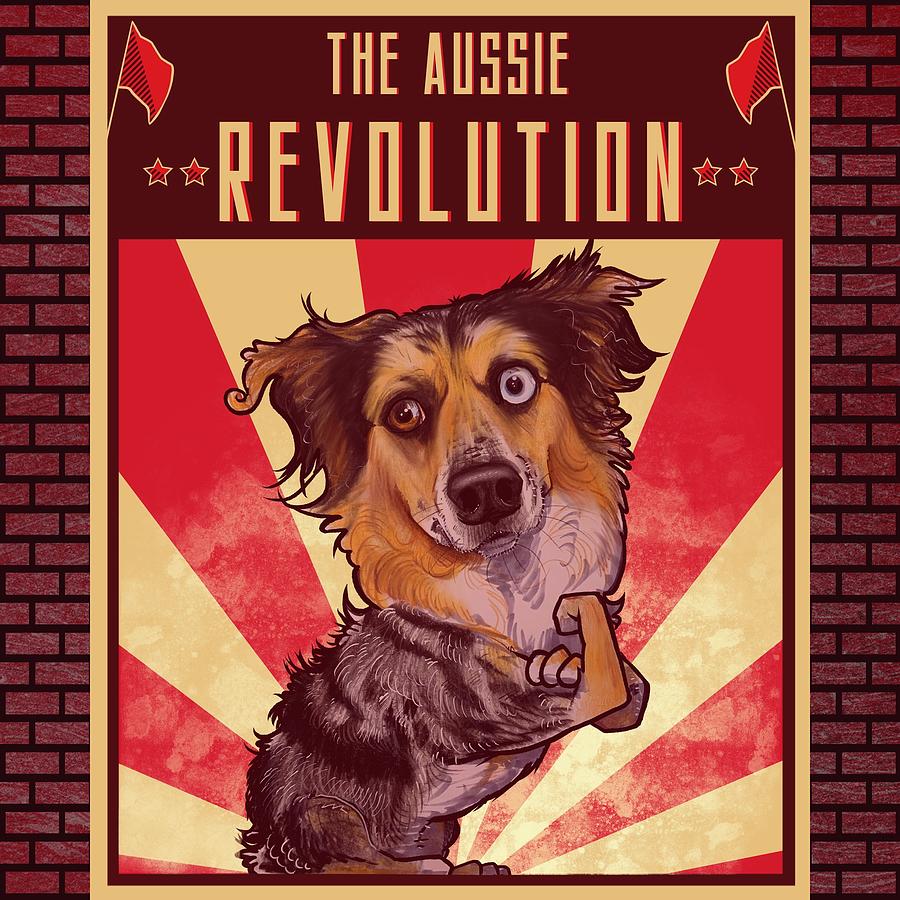 Aussie REVOLUTION  Drawing by John LaFree
