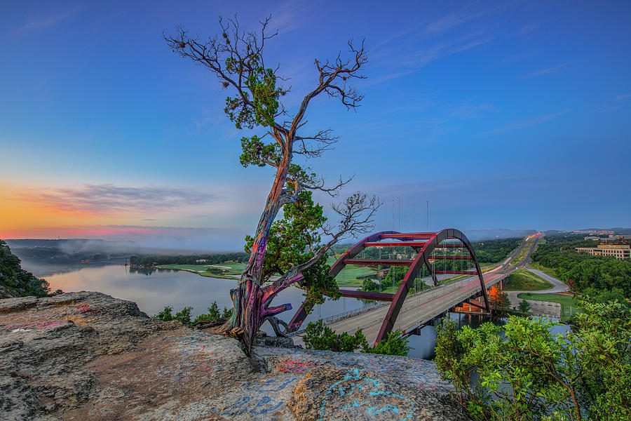 Austin 360 Bridge Before Sunrise 5281 Photograph by Rob Greebon