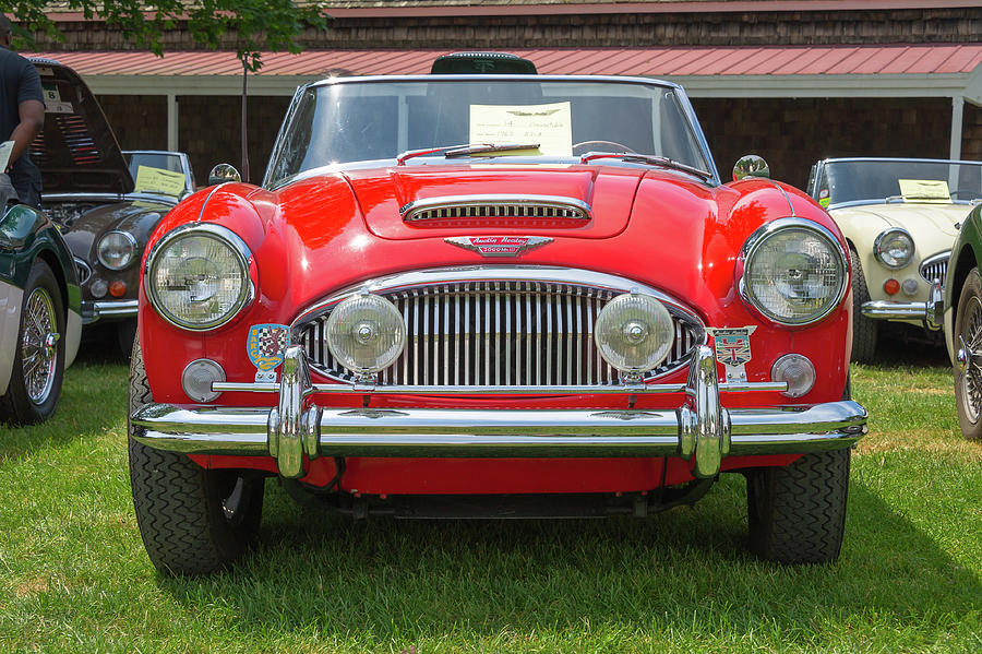1965 Austin Healey 3000 Mk IIi - Front View 1965 Red Photograph