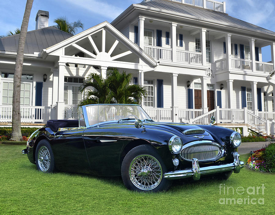 Austin Healey In Naples Photograph by Ron Long