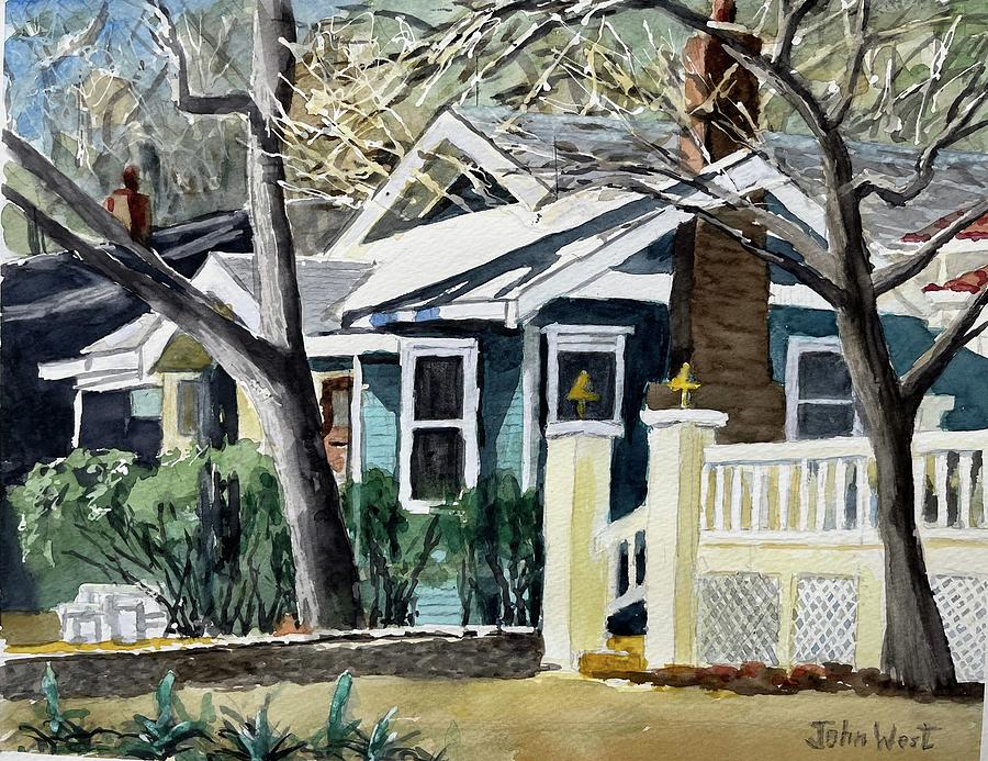 Austin Mid-Century House Painting by John West