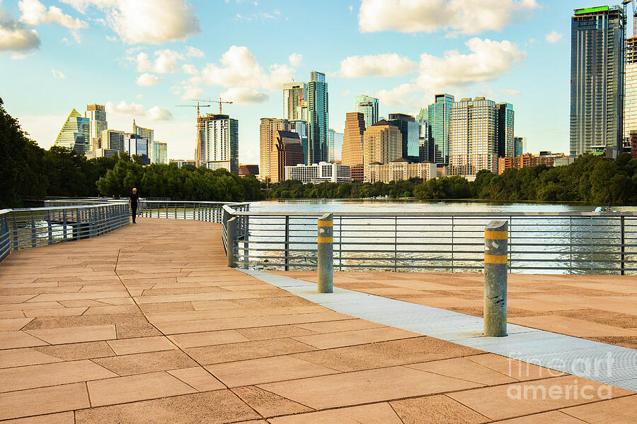 Austin Texas Skyline from the Boardwalk Trail Photograph by Brigitte Blanchette Thompson Austin Texas Skyline from the Boardwalk Trail Photograph by Brigitte Blanchette Thompson
