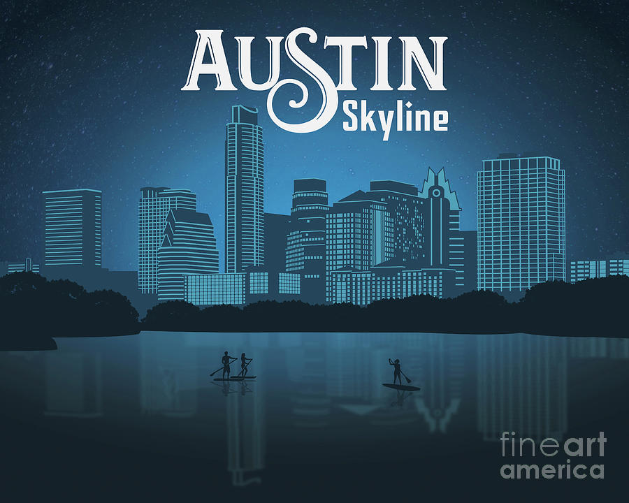Austin Texas Skyline Photograph - Austin Texas Skyline Holds The Title of Texass Best Skyline by Dan Herron