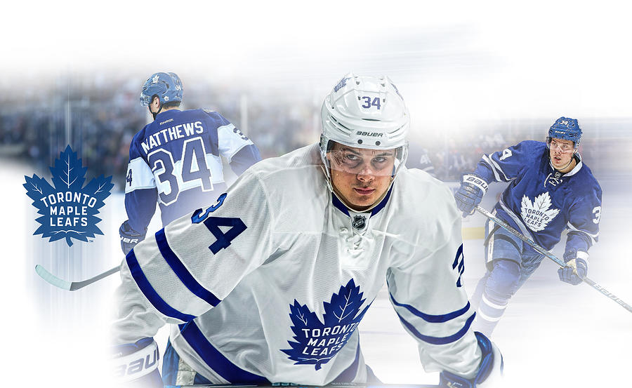 Auston Matthews Toronto Maple Leafs Nhl Star Digital Art By Sportspop