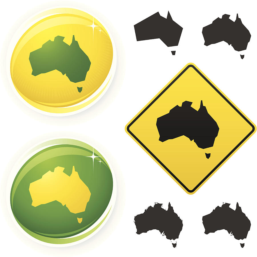 Australia icons Drawing by Enjoynz