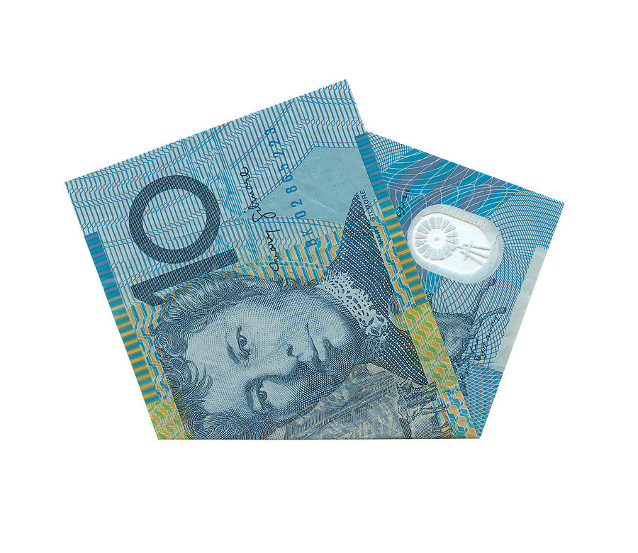Australian 10$ Notes Isolated (clipping path) Photograph by Tomograf