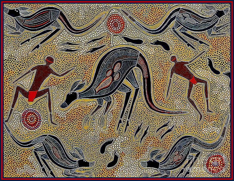 AUSTRALIAN ABORIGINAL Vintage Painting by Davis Davies - Fine Art America