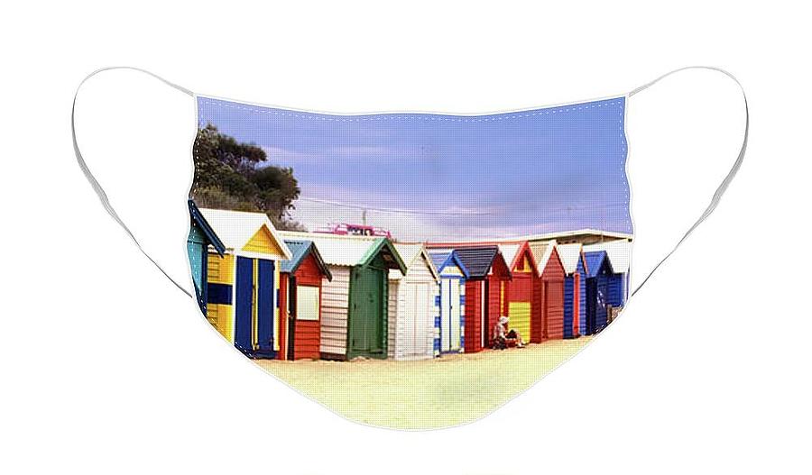 Australian Bathing Boxes Face Mask Photograph by Jerry Griffin