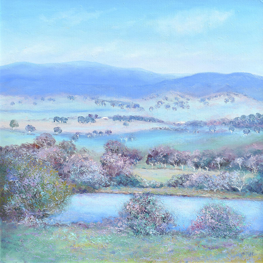 Australian Country Landscape Painting by Jan Matson