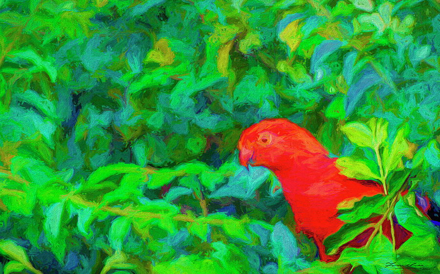 Australian King Parrot Digital Art by Frank Lee