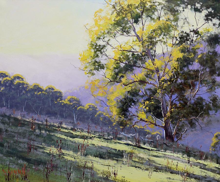 Nature Painting - Australian Landscape Gum tree by Graham Gercken