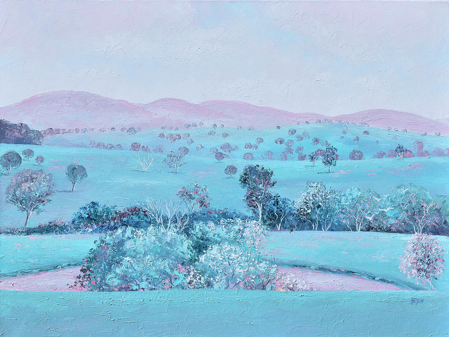 Australian Spring Morning, landscape painting Painting by Jan Matson