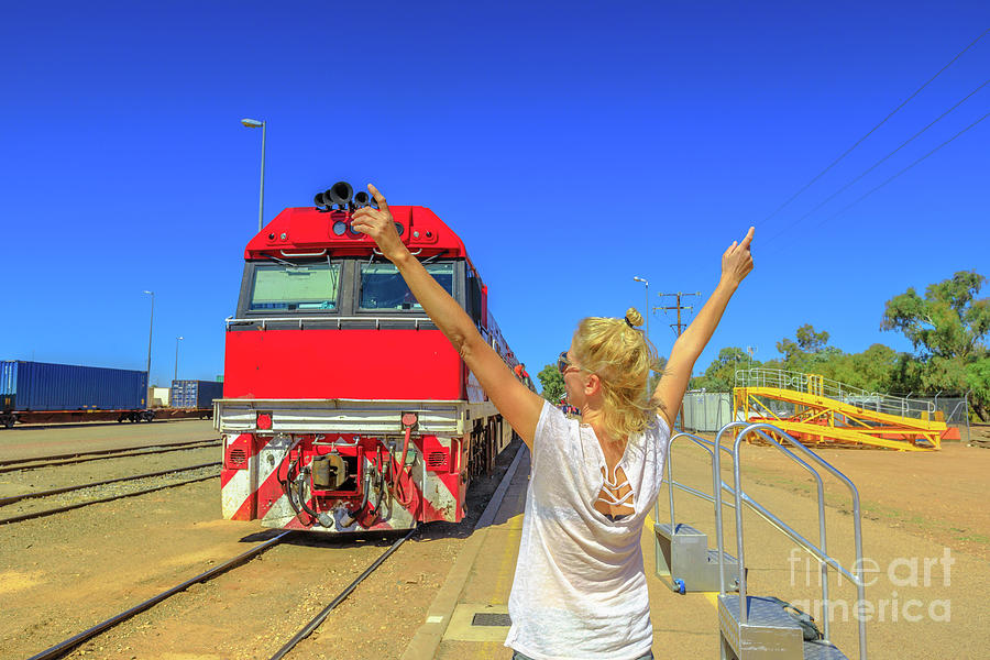 Australian tourism by train Photograph by Benny Marty