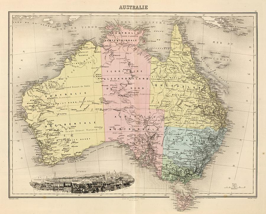 Australie 1892 by Padre Martini Painting by Padre Martini | Fine Art ...