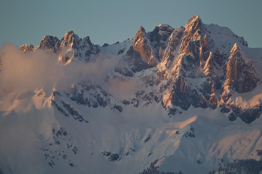 Austria, Tyrol, Kitzbuhel, View of Wilder Kaiser at dawn Photograph by Westend61