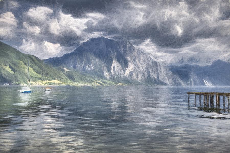 Austrian Lake Storm Photograph