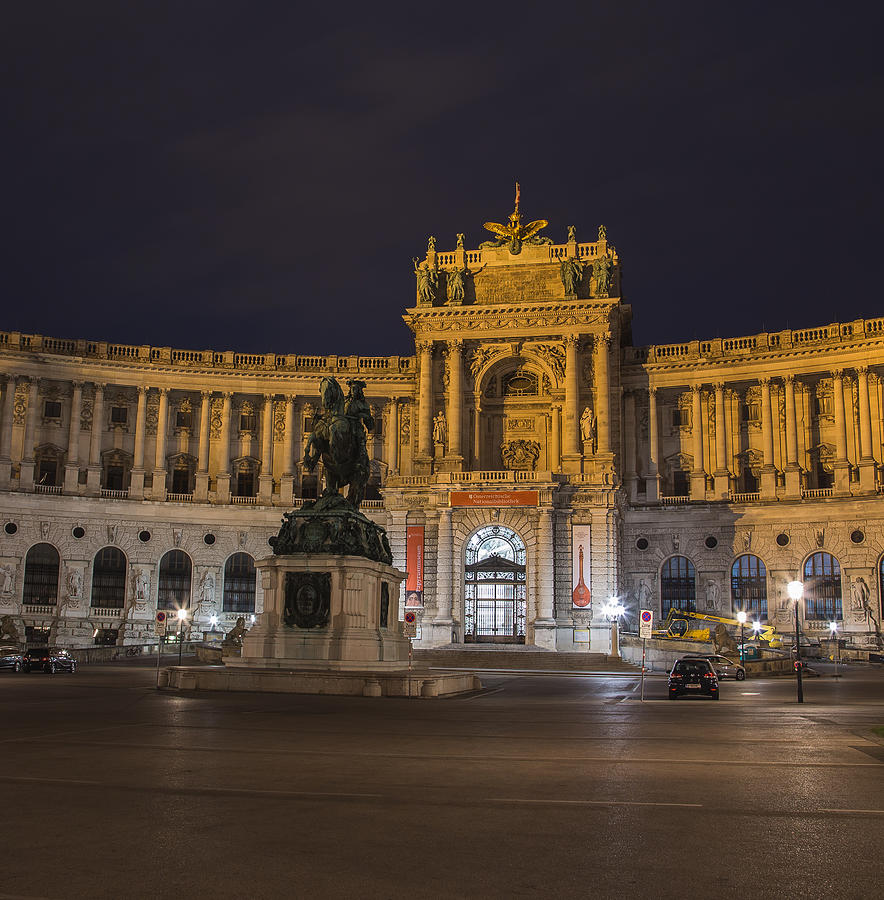 Austrian National Library at Night Photograph by Mikeinlondon