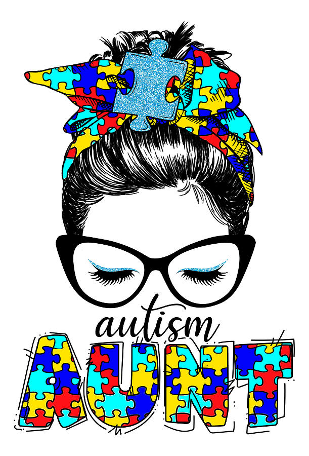 Autism aunt Gift for aunt Autism's awareness Prevention of autism ...