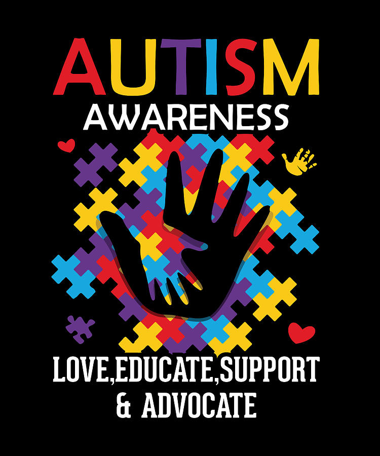 Autism Awareness Digital Art - Autism Awareness Design by Me