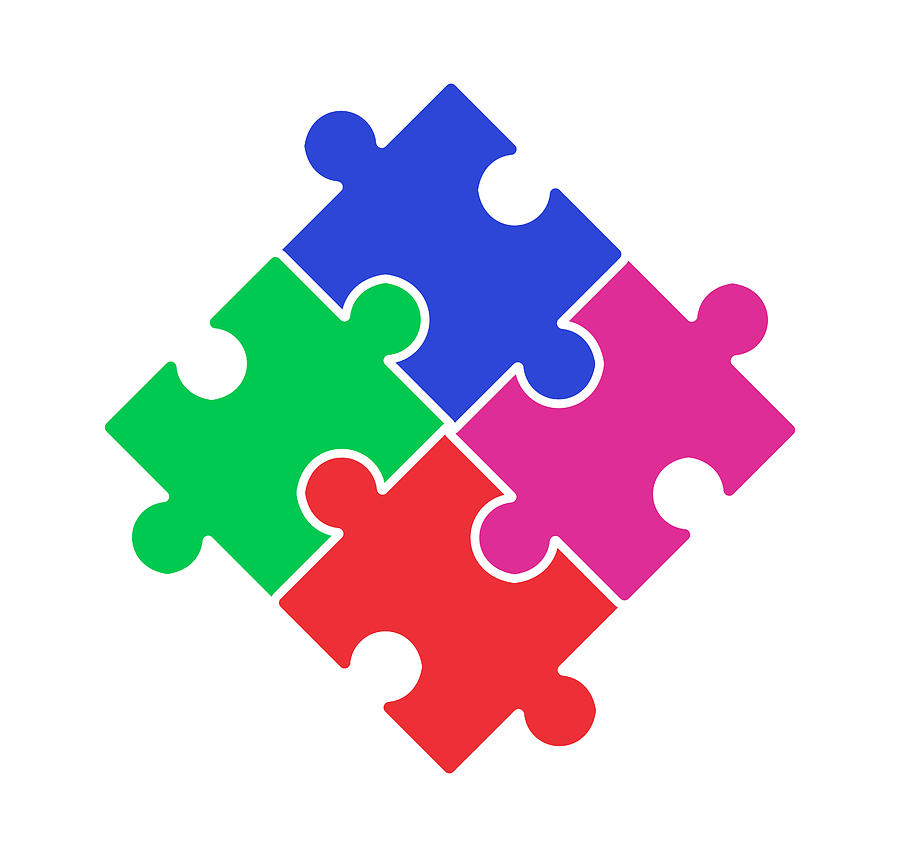 Autism Awareness Puzzle Piece Digital Art by Th - Fine Art America