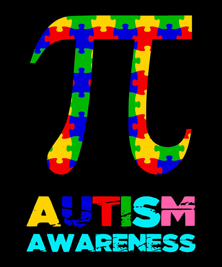 AUTISM PI Autism Awareness Gift Autistic Kids Digital Art by Tom Maerz Shop