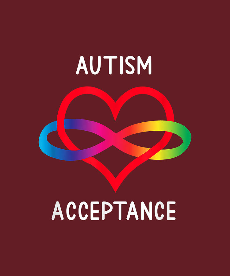 Autism Pro Acceptance Infinity Symbol for Neurodiversity Digital Art by ...