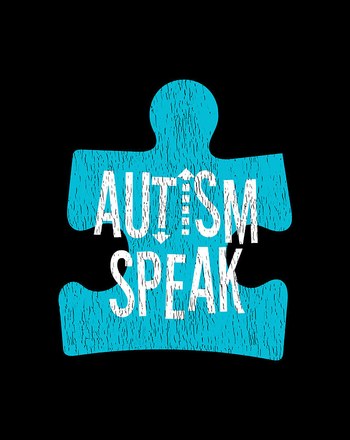 Autism Speak Puzzle Piece Support Autistic Kids Awareness Gift Items