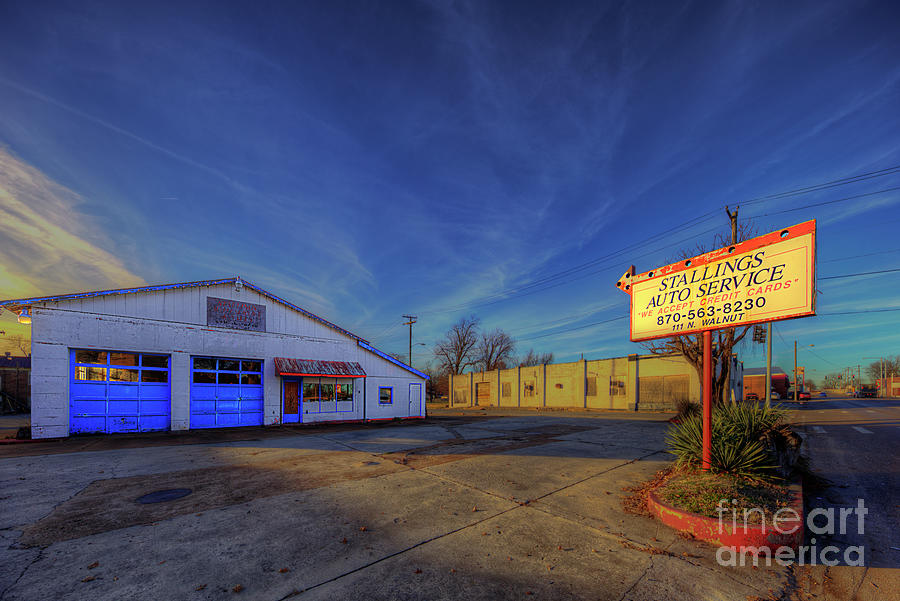 Sign Photograph - Auto Service Station  by Larry Braun