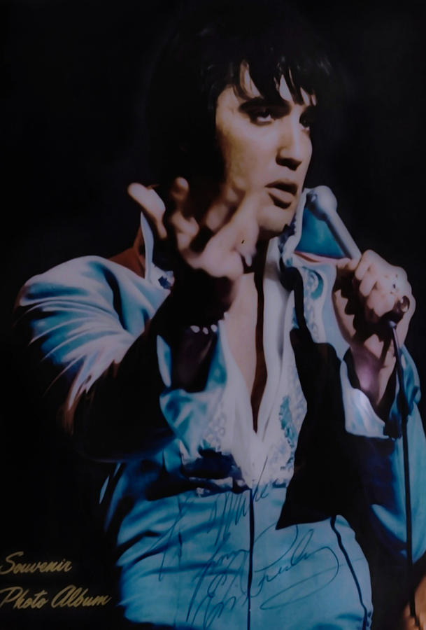 Autographed Copy Elvis Presley Photograph by Carrie Armstrong