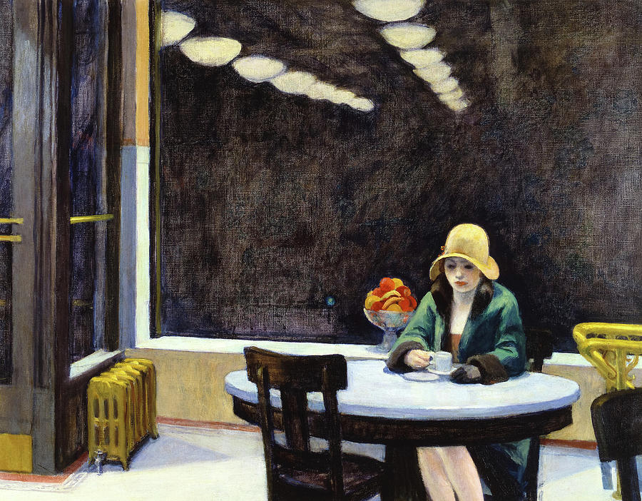 Edward Hopper Painting - Automat, 1927 by Edward Hopper