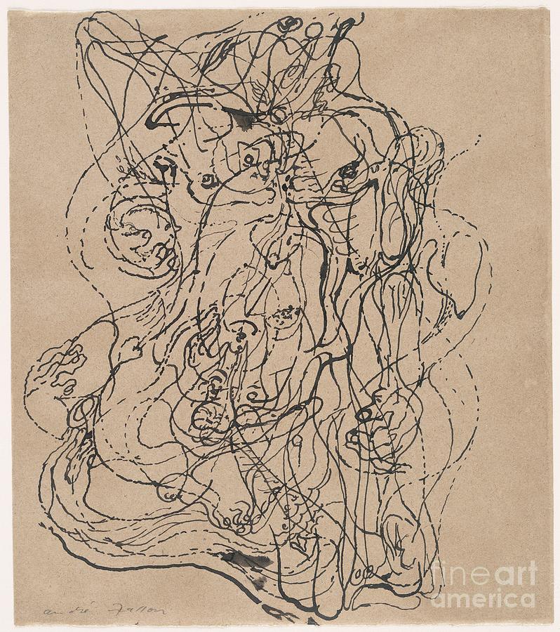 Automatic Drawing Painting By Andre Masson